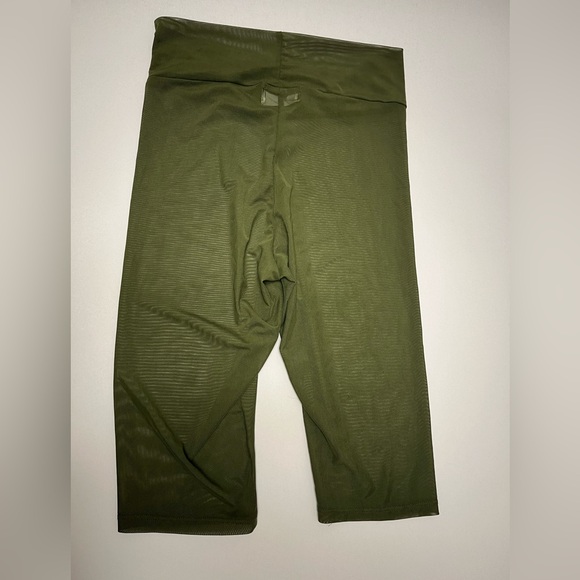 NWOT ⚜️🫒⚜️ Laina Rauma olive color mesh see through biker shorts - Picture 3 of 14